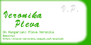 veronika pleva business card